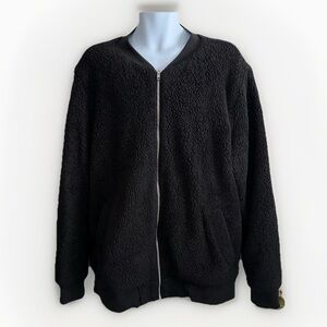 Jackson Black Faux Fur Bomber Jacket